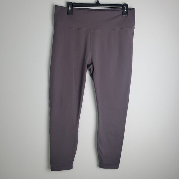 Fabletics Powerhold Cropped Purple Leggings Size XL - Picture 1 of 9